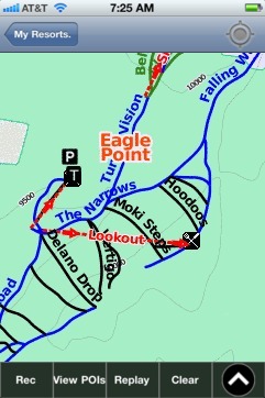 Eagle Point ski map - iPhone Ski App