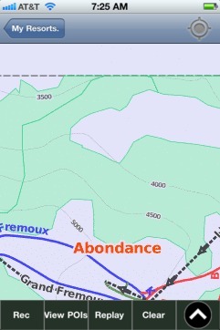 Abondance ski map - iPhone Ski App