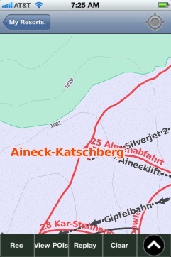 Aineck-Katschberg ski map - iPhone Ski App