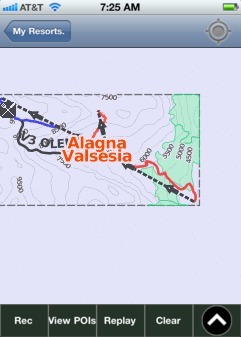 Alagna Valsesia ski map - iPhone Ski App