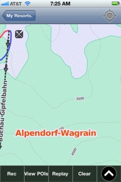 Alpendorf-Wagrain ski map - iPhone Ski App