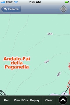 Andalo-Fai della Paganella ski map - iPhone Ski App