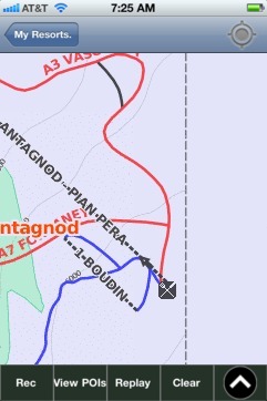 Antagnod ski map - iPhone Ski App