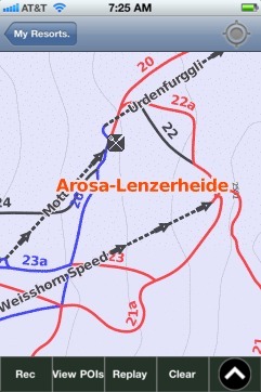 Arosa-Lenzerheide ski map - iPhone Ski App