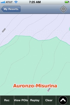 Auronzo-Misurina ski map - iPhone Ski App