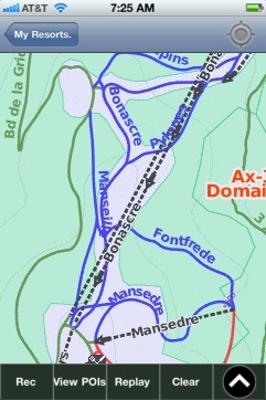 Ax-3 Domaines ski map - iPhone Ski App