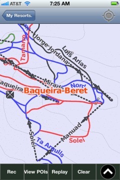 Baqueira-Beret ski map - iPhone Ski App