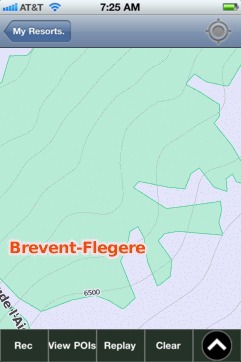 Brevent-Flegere ski map - iPhone Ski App