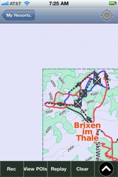 Brixen im Thale ski map - iPhone Ski App