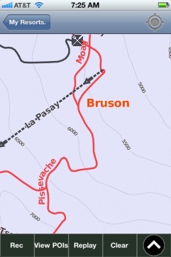 Bruson ski map - iPhone Ski App