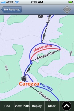 Carezza ski map - iPhone Ski App