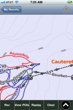 Cauterets ski map - iPhone Ski App