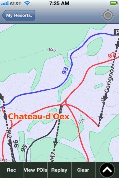 Chateau-d'Oex ski map - iPhone Ski App