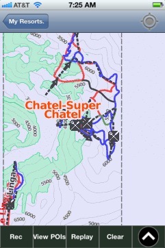 Chatel-Super Chatel ski map - iPhone Ski App