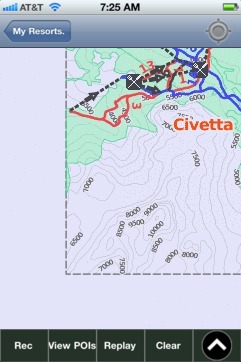 Civetta ski map - iPhone Ski App