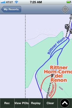 Rittner Horn-Corno del Renon ski map - iPhone Ski App