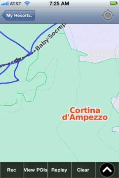 Cortina d'Ampezzo ski map - iPhone Ski App