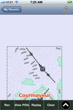 Courmayeur ski map - iPhone Ski App