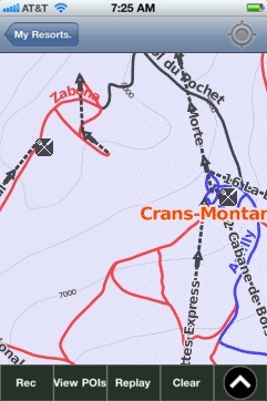 Crans-Montana ski map - iPhone Ski App