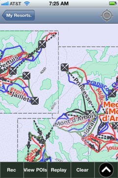 Domaine Evasion Mont-Blanc ski map - iPhone Ski App