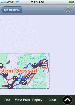 Dorfgastein-Grossarl ski map - iPhone Ski App