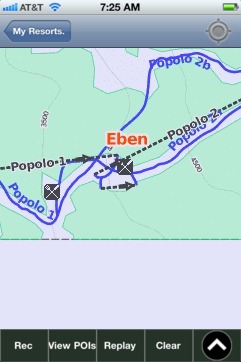 Eben ski map - iPhone Ski App