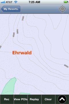 Ehrwald ski map - iPhone Ski App