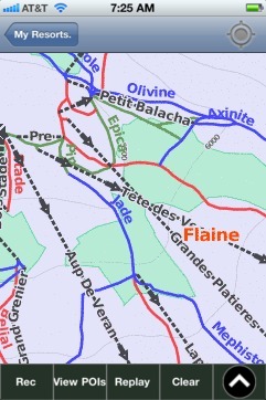 Flaine ski map - iPhone Ski App