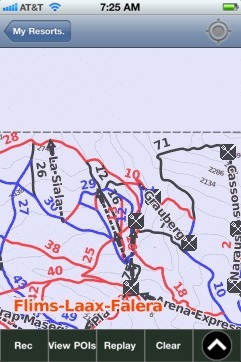 Flims-Laax-Falera ski map - iPhone Ski App