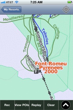 Font-Romeu Pyrenees 2000 ski map - iPhone Ski App