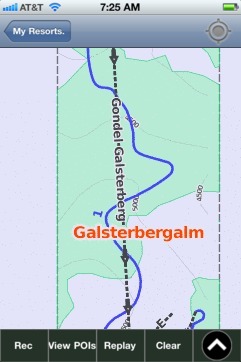 Galsterbergalm ski map - iPhone Ski App