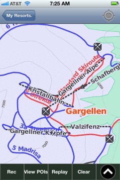 Gargellen ski map - iPhone Ski App