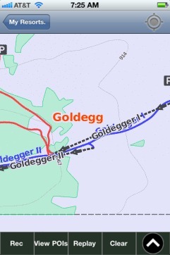 Goldegg ski map - iPhone Ski App