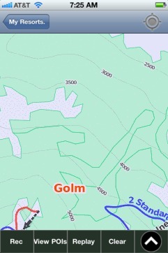 Golm ski map - iPhone Ski App