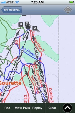 Gourette ski map - iPhone Ski App