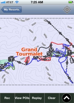 Grand Tourmalet ski map - iPhone Ski App