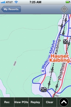 Hauser Kaibling ski map - iPhone Ski App