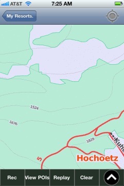 Hochoetz ski map - iPhone Ski App