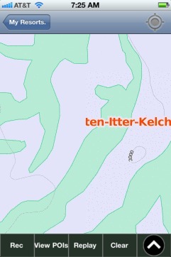 Hopfgarten-Itter-Kelchsau ski map - iPhone Ski App