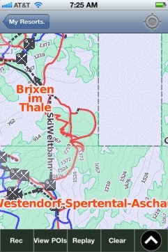 Ki-West/Wilder Kaiser-Brixental ski map - iPhone Ski App