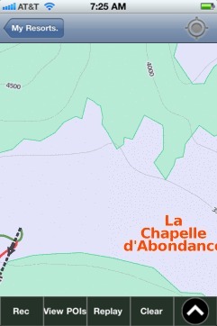 La Chapelle d'Abondance ski map - iPhone Ski App