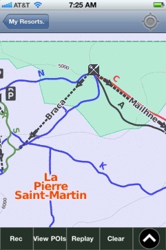 La Pierre Saint-Martin ski map - iPhone Ski App