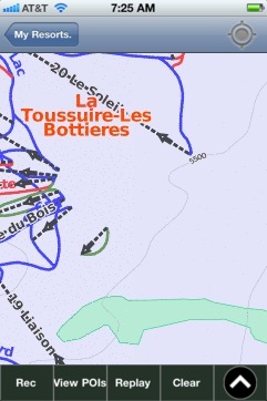 La Toussuire-Les Bottieres ski map - iPhone Ski App