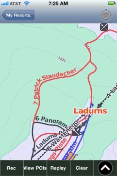 Ladurns ski map - iPhone Ski App