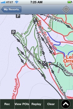 Les Orres ski map - iPhone Ski App