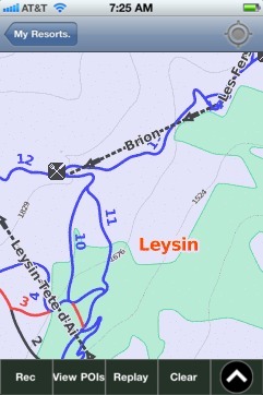 Leysin ski map - iPhone Ski App