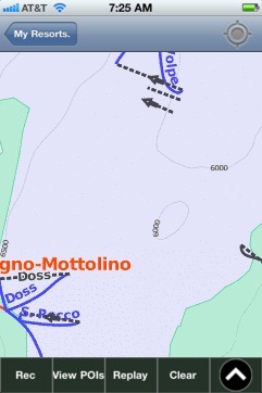 Livigno-Mottolino ski map - iPhone Ski App