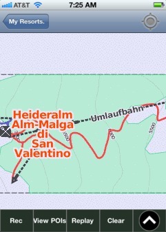 Heideralm Alm-Malga di San Valentino ski map - iPhone Ski App