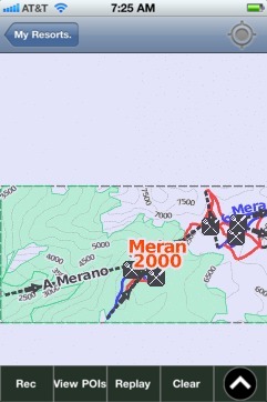 Meran 2000 ski map - iPhone Ski App