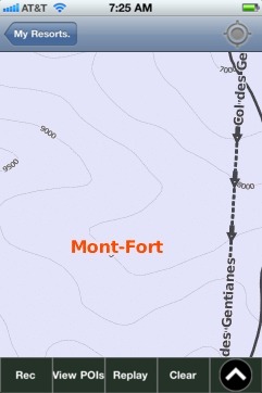 Mont-Fort ski map - iPhone Ski App